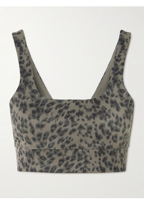 Varley - Cori Cheetah-print Freesoft™ Sports Bra - Brown - x small,small,medium,large,x large
