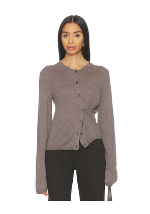 EAVES Kaie Convertible Cardigan in Grey. Size L. Also in M, XL, XS.