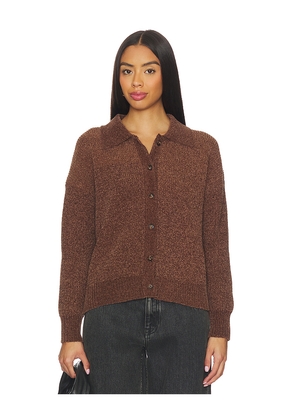 Central Park West Stella Robbie Polo in Chocolate. Size L. Also in M, S, XL, XS.
