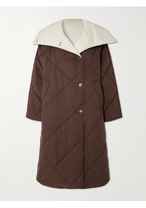 Varley - Annalise Reversible Quilted Lyocell-blend Coat - Brown - xx small,x small,small,medium,large,x large