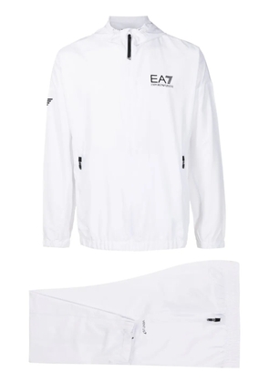 Ea7 Emporio Armani logo-print tracksuit - White