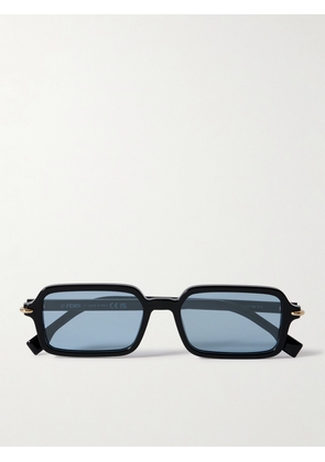 Fendi Eyewear - Selleria Rectangle-frame Acetate Sunglasses - Black - One size