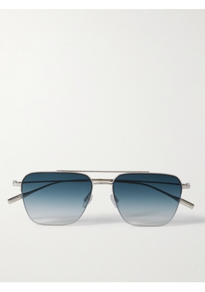 Barton Perreira - Armstrong Aviator-style Silver-tone Titanium Sunglasses - One size