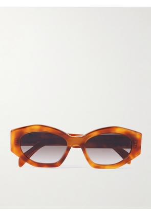 CELINE Eyewear - Triomphe Cat-eye Acetate Sunglasses - Brown - One size