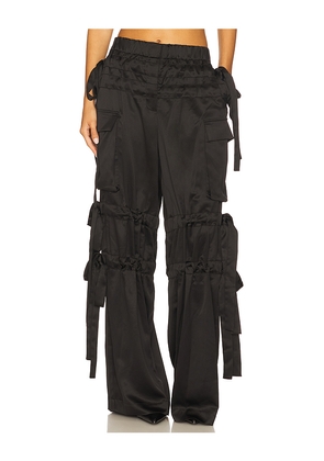 AKNVAS Odin Tie Trousers in Black. Size 12. Also in 2, 4.