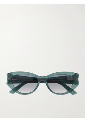 DIOR Eyewear - Diorglow B1i Cat-eye Acetate Sunglasses - Blue - One size