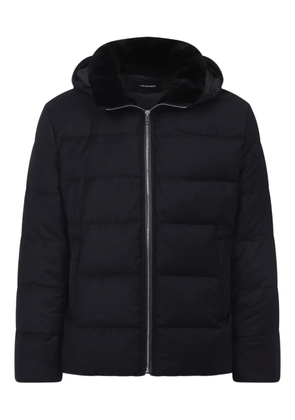 Yves Salomon hooded padded coat - Blue