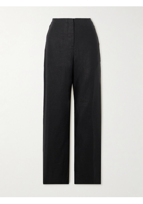 Faithfull - Lya Linen Wide-leg Pants - Black - x small,small,medium,large,x large,xx large