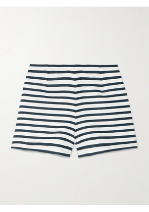 Faithfull - Lila Striped Linen Shorts - Blue - x small,small,medium,large,x large,xx large
