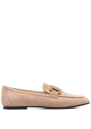 Tod's engraved chain-link loafers - Neutrals