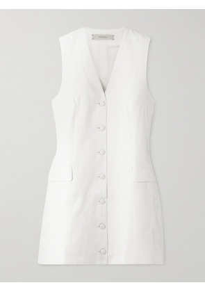 Faithfull - Eloise Sleeveless Linen Mini Dress - White - x small,small,medium,large,x large,xx large