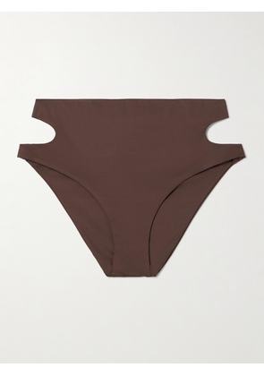 Kiki de Montparnasse - La Sirene Cutout Bikini Briefs - Brown - x small,small,medium,large