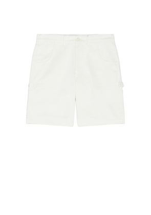 Bound Carpenter Shorts in Cream. Size L. Also in M, S, XL/1X.
