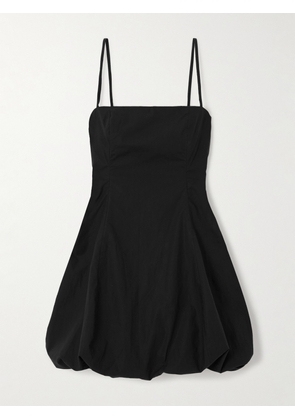 Faithfull - Lera Cotton-poplin Mini Dress - Black - x small,small,medium,large,x large,xx large
