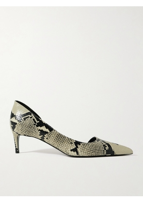 KHAITE - Jett Snake-effect Leather Pumps - Animal print - IT36,IT36.5,IT37,IT37.5,IT38,IT38.5,IT39,IT39.5,IT40,IT40.5,IT41