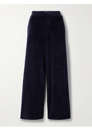 Citizens of Humanity - Brynn Cotton-blend Velour Wide-leg Pants - Blue - x small,small,medium,large,x large