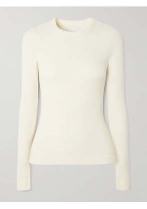 Citizens of Humanity - Bina Ribbed Stretch-lyocell And Organic Cotton-blend Top - Cream - x small,small,medium,large,x large