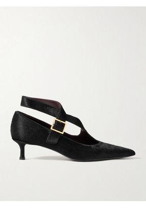 KHAITE - Sloan Calf Hair Pumps - Black - IT36,IT37,IT37.5,IT38,IT38.5,IT39,IT39.5,IT40,IT40.5,IT41