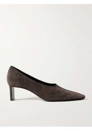 KHAITE - Cecilia Suede Pumps - Brown - IT35,IT36,IT37,IT37.5,IT38,IT38.5,IT39,IT39.5,IT40,IT41,IT42