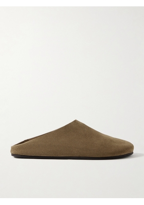 The Row - Hudson Suede Mules - Green - IT36,IT36.5,IT37,IT37.5,IT38,IT38.5,IT39,IT39.5,IT40,IT40.5,IT41