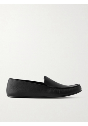 The Row - Leo Textured-leather Loafers - Black - IT37,IT37.5,IT38,IT38.5,IT39,IT39.5,IT40,IT40.5,IT41,IT42
