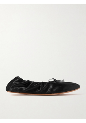 The Row - Velvet Ballet Flats - Black - IT35.5,IT36,IT36.5,IT37,IT37.5,IT38,IT38.5,IT39,IT39.5,IT40,IT40.5,IT41