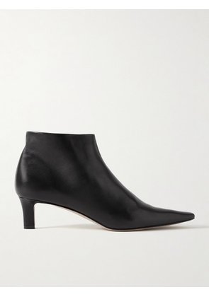 The Row - Carla Leather Ankle Boots - Black - IT36,IT36.5,IT37,IT37.5,IT38,IT38.5,IT39,IT39.5,IT40,IT41,IT42
