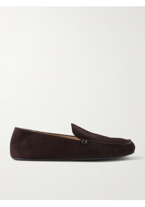 The Row - Leo Suede Loafers - Brown - IT36,IT37,IT37.5,IT38,IT38.5,IT39,IT39.5,IT40,IT40.5,IT41,IT42