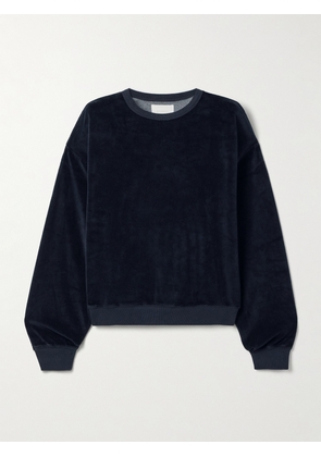 Citizens of Humanity - Vintage Cotton-blend Velour Sweatshirt - Blue - x small,small,medium,large,x large