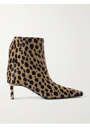 KHAITE - Ona Leopard-print Calf Hair Ankle Boots - Animal print - IT36,IT36.5,IT37,IT37.5,IT38,IT38.5,IT39,IT39.5,IT40,IT40.5,IT41