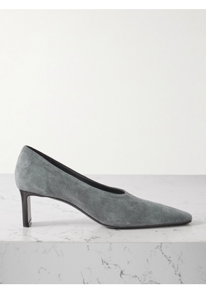 KHAITE - Cecilia Suede Pumps - Gray - IT35,IT36,IT36.5,IT37,IT37.5,IT38,IT38.5,IT39,IT39.5,IT40,IT40.5,IT41,IT42