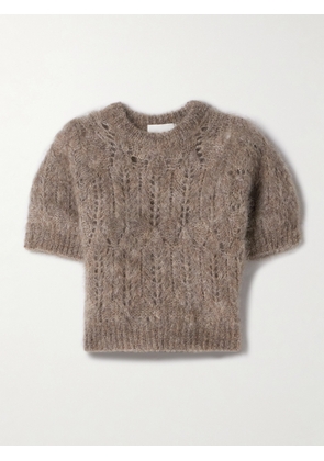 Citizens of Humanity - Odette Pointelle-knit Sweater - Brown - x small,small,medium,large,x large