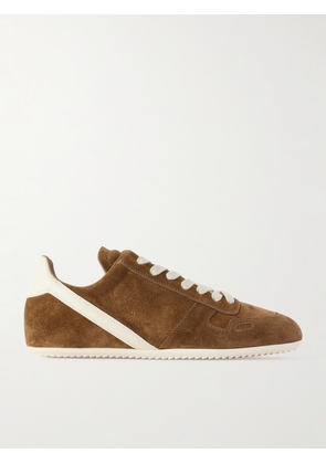 Rick Owens - Leather-trimmed Suede Sneakers - Brown - IT36,IT36.5,IT37,IT37.5,IT38,IT38.5,IT39,IT39.5,IT40,IT40.5,IT41