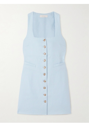 Faithfull - Jaques Linen Mini Dress - Blue - x small,small,medium,large,x large,xx large