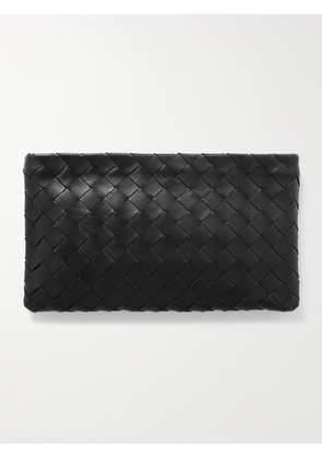 Bottega Veneta - Medium Intrecciato Leather Pouch - Black - One size