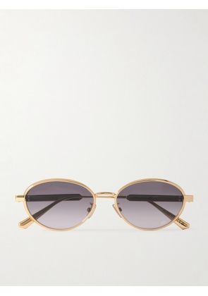 DIOR Eyewear - Diorcannage R1u Oval-frame Gold-tone Sunglasses - One size