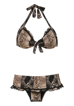Amir Slama printed bikini set - Black