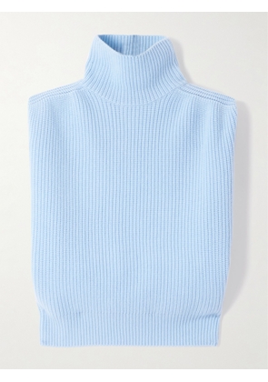 SASUPHI - Ribbed Cashmere Turtleneck Vest - Blue - IT36,IT38,IT40,IT42,IT44,IT46