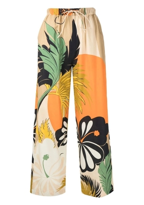 Bambah floral motif-print wide-leg trousers - Multicolour