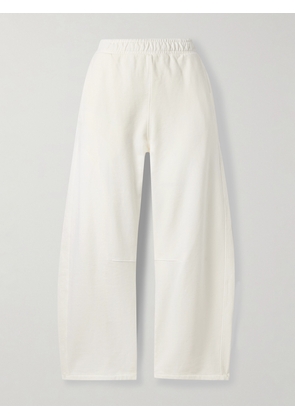 Citizens of Humanity - Miro Cotton-jersey Barrel-leg Track Pants - Cream - x small,small,medium,large,x large