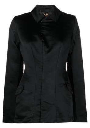 Comme Des Garçons Comme Des Garçons corset-style satin jacket - Black