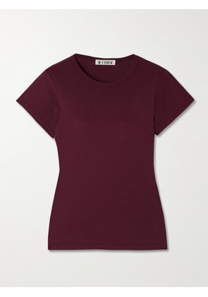 ÉTERNE - Baby Cotton And Modal-blend Jersey T-shirt - Burgundy - x small,small,medium,large,x large