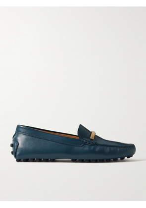 Tod's - Gommino Embellished Leather Loafers - Blue - IT36,IT36.5,IT37,IT37.5,IT38,IT38.5,IT39,IT39.5,IT40,IT40.5,IT41,IT41.5,IT42