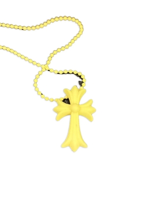 Chrome Hearts silicone cross necklace - Yellow