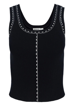 Simkhai Nailah stitch-detail knitted top - Blue