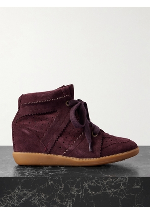 MARANT ÉTOILE - Bobby Suede Wedge Sneakers - Purple - FR35,FR36,FR37,FR38,FR39,FR40,FR41