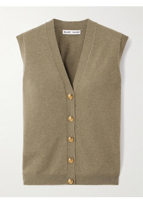 BLAZÉ Milano - Highland Wool And Cashmere-blend Vest - Neutrals - 00,1,2,3,4
