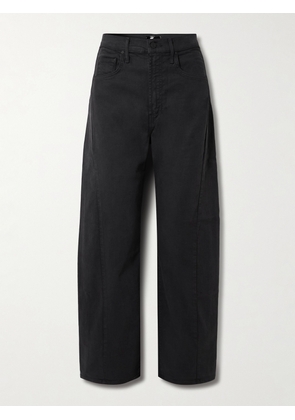 Mother - The Half Pipe Flood High-rise Tapered Jeans - Black - 23,24,25,26,27,28,29,30,31,32