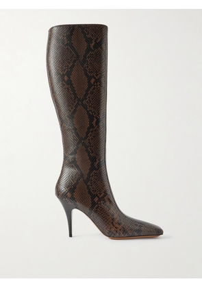 Stella McCartney - Vegan Snake-effect Knee Boots - Animal print - IT36,IT37,IT37.5,IT38,IT38.5,IT39,IT39.5,IT40