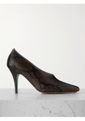 Stella McCartney - Snake-effect Vegan Pumps - Brown - IT36,IT36.5,IT37,IT37.5,IT38,IT38.5,IT39,IT39.5,IT40,IT40.5,IT41